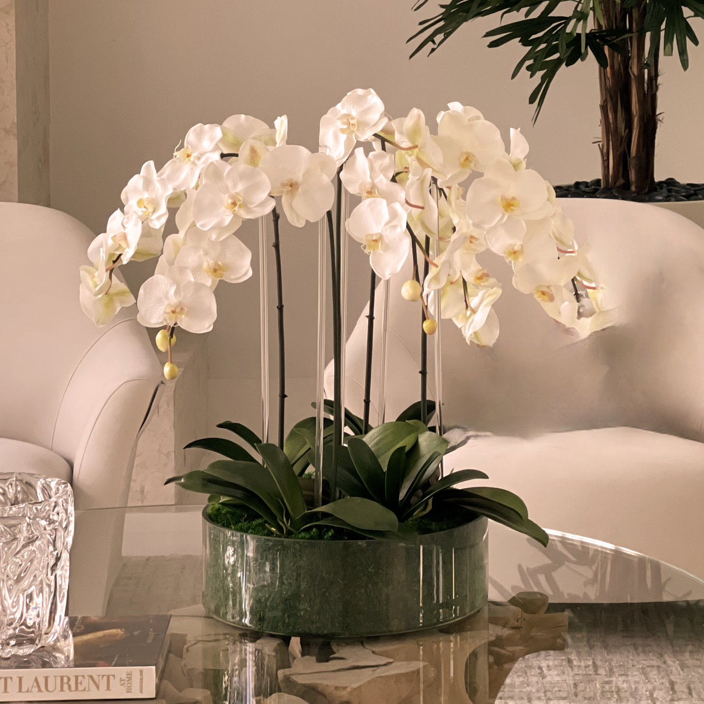 Orchid in Moss Art